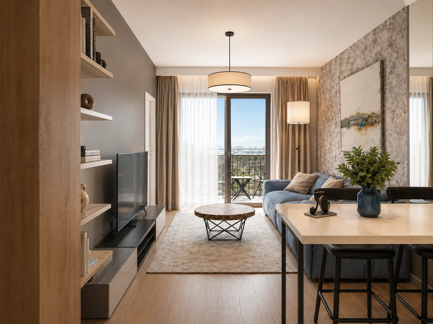 Prikaz enterijera 1 — Tip 01, Jednoiposoban stan