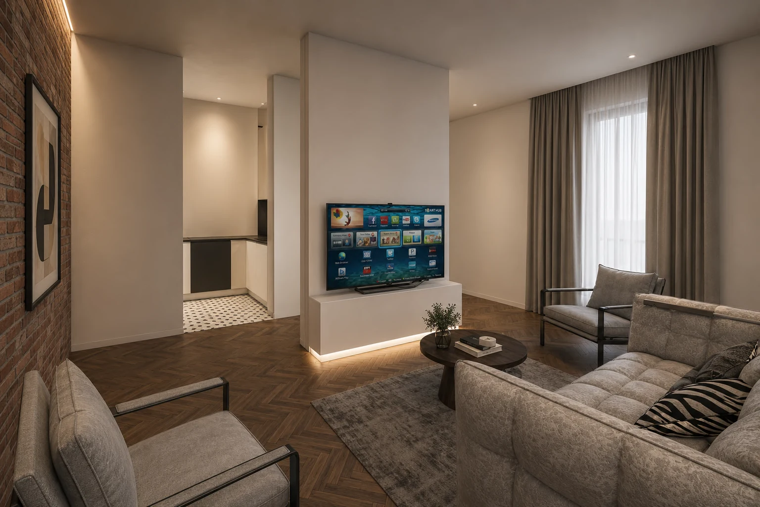 Prikaz enterijera 1 — Tip 06, Trosoban stan